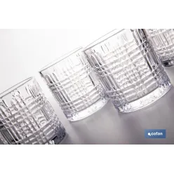 PACK DE 6 UDS VASO CON RELIEVE 27,5 CL