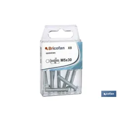 BLÍSTER DE 6 UDS. DIN-933 M-6X40 ZINC VENTA UNITARIA