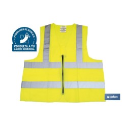 CHALECO AMARILLO CON CREMALLERA T-XL