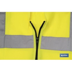 CHALECO AMARILLO CON CREMALLERA T-XL