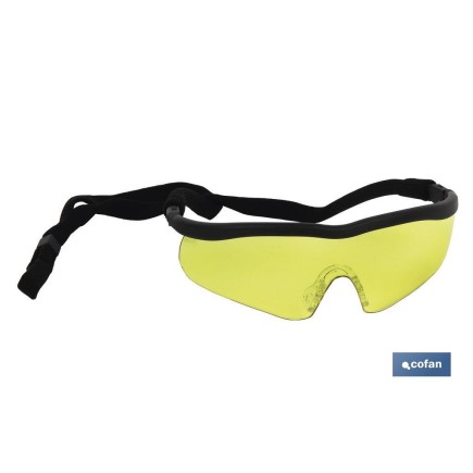 GAFAS SEGURIDAD SPORT AMBAR UV PROTECTION