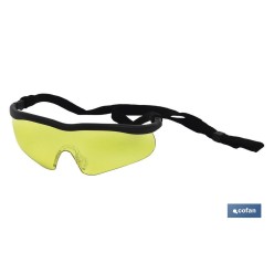 GAFAS SEGURIDAD SPORT AMBAR UV PROTECTION