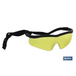 GAFAS SEGURIDAD SPORT AMBAR UV PROTECTION