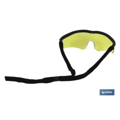 GAFAS SEGURIDAD SPORT AMBAR UV PROTECTION