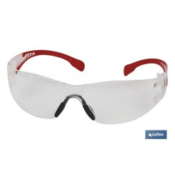 GAFAS SEGURIDAD SUPER LIGERA 18Grs LENTE CLARA