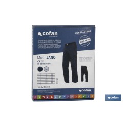 PANTALON TRAB. FLEX. JANO REGULAR FIT MAR/NEGRO T-38