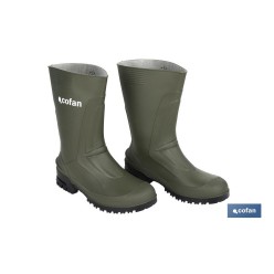 BOTA PVC VERDE MEDIA CAÑA TALLA 36