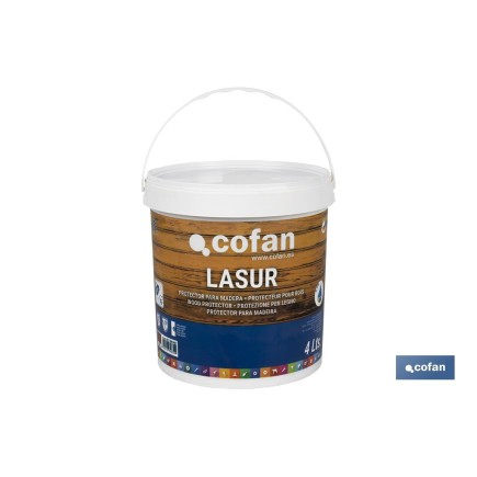 LASUR PROTECTOR AL AGUA PARA MADERA MATE TECA 4 L