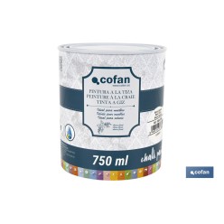 PINTURA A LA TIZA, CHALK PAINT, BLANCO ALGODÓN 750 ML