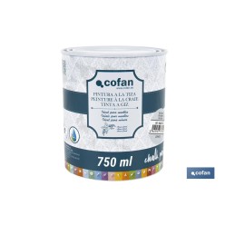 PINTURA A LA TIZA, CHALK PAINT, GRIS CENIZA 750 ML