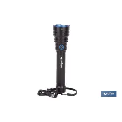 LINTERNA HIGH POWER LED 10000 LM 6 FUNCIONES Ø 60 X 250 MM