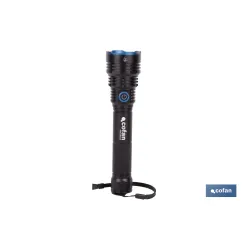 LINTERNA HIGH POWER LED 10000 LM 6 FUNCIONES Ø 60 X 250 MM