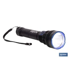 LINTERNA HIGH POWER LED 10000 LM 6 FUNCIONES Ø 60 X 250 MM