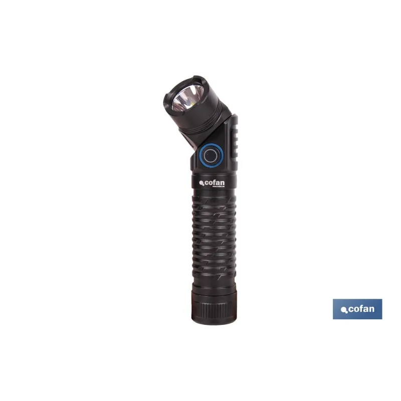 LINTERNA HIGH POWER LED 1200 LM PLEGABLE CON 5 FUNCIONES Ø25 X 132 MM