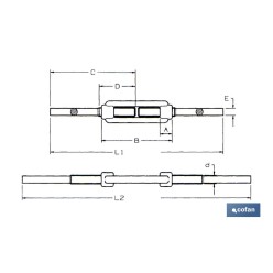 TENSOR VARILLAS SOLDAR DIN 1480 M-10 venta unitaria