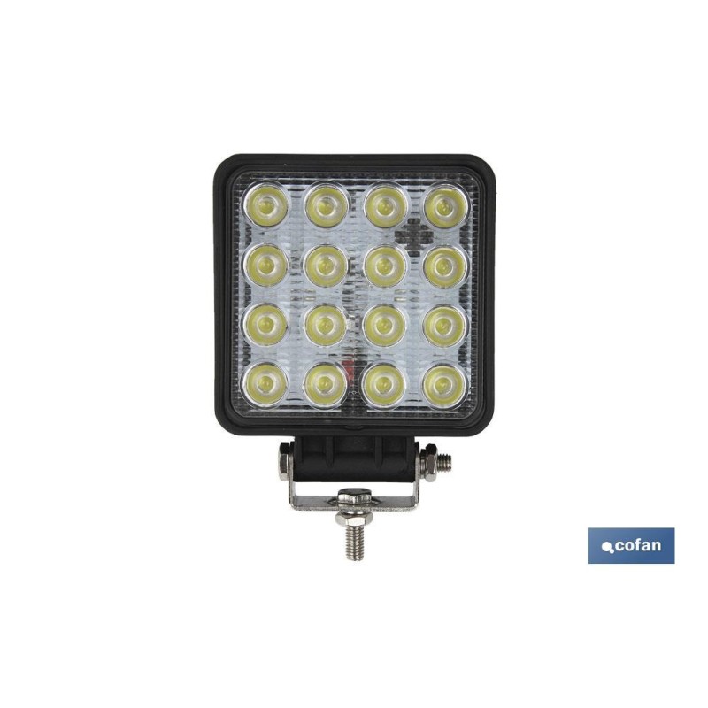 FARO TRABAJO 16 LED 3360Lm 6000K 48W, IP67 (10-30V)