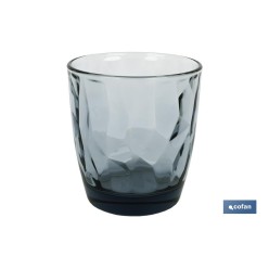 PACK 6 VASOS DE AGUA VIDRIO 30,5 CL COLOR AZUL MODELO JADE