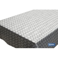 ROLLO MANTEL ANTIMANCHAS 1,40 x 25m 50% ALG/50% PVC. HEXAGONOS