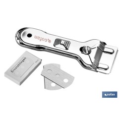 RASQUETA DE VITROCERÁMICA INOX. MODELO SENA 13,5 X 4,5 CM