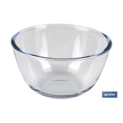 SET DE 2 ENSALADERAS DE VIDRIO BOROSILICATO MODELO BARITINA 800 ML - 2700 ML