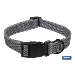 COLLAR PARA PERROS GRIS  2.5X45-70 cm