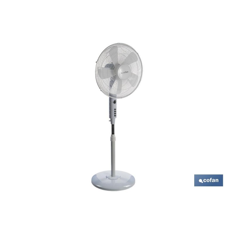 VENTILADOR 5 PALAS TEMPORIZADOR 55 W BLANCO