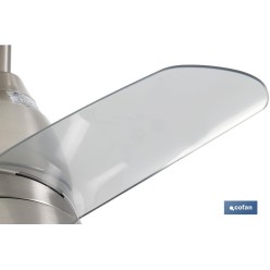 VENTILADOR DE TECHO DE ACERO CON LUZ LED 92 CM 55 W