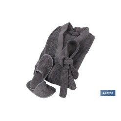 ALBORNOZ GRIS ANTRACITA GR.500/M2 MODELO PIEDRA TALLA XXL