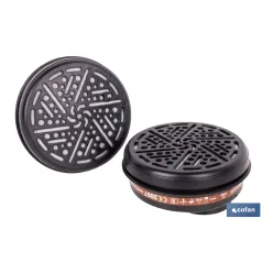 SET DE 2 FILTROS TIPO A1 (ADAPTABLES A MÁSCARA FACIAL)