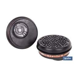 SET DE 2 FILTROS TIPO A1 (ADAPTABLES A MÁSCARA FACIAL)