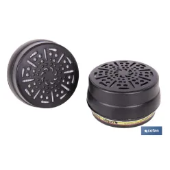 SET DE 2 FILTROS TIPO ABEK1P3 (ADAPTABLES A MÁSCARA FACIAL)