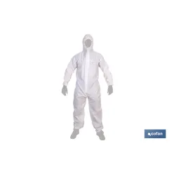 BUZO CON CAPUCHA TIPO 5 Y 6 BLANCO TALLA L