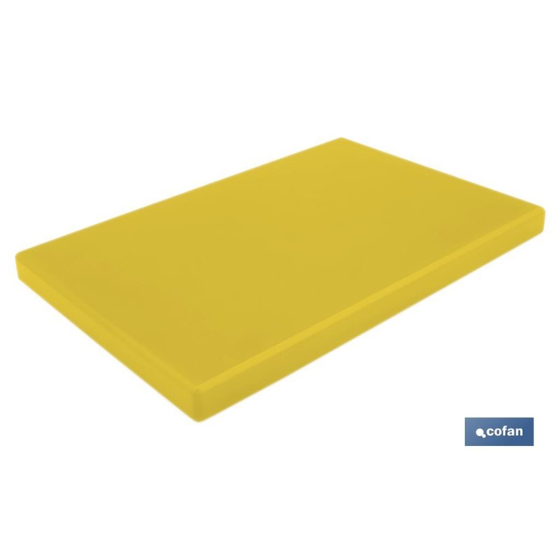 TABLA CORTE AMARILLO  30X20X1,5 CM. MODELO BRESA