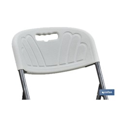 SILLA ALTA PLEGABLE BLANCA ALTURA ASIENTO 74cm