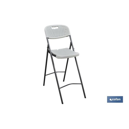 SILLA ALTA PLEGABLE BLANCA  ALTURA ASIENTO 74 cm venta unitaria