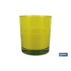 VELA AROMÁTICA DE CITRONELA VASO DECORADO  200 G