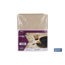 MANTEL ANTIMANCHAS RESINADO TEXTURA BEIGE  1,40 X 2,00M