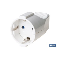 BASE ENCHUFE AEREA BLANCA (16A-250V)