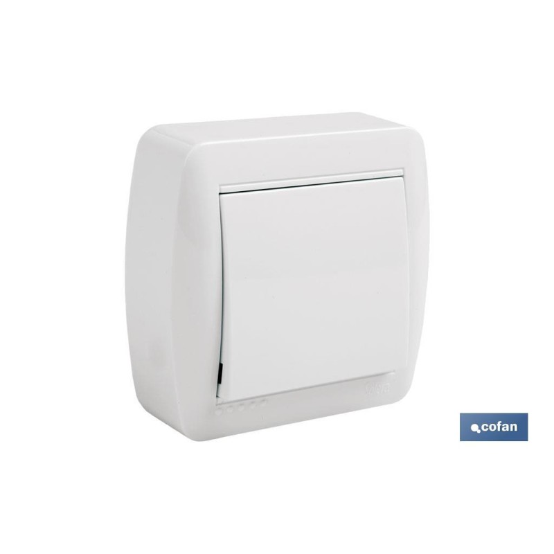 CONMUTADOR-INTERRUPTOR SUPERFICIE MODELO ATLANTIS 10A BLANCO