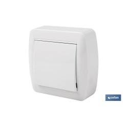 CONMUTADOR-INTERRUPTOR SUPERFICIE MODELO ATLANTIS 10A BLANCO