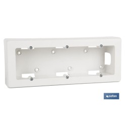 ZÓCALO SUPERFICIE 165X96X43 PARA 2 ELEMENTO. BLANCO