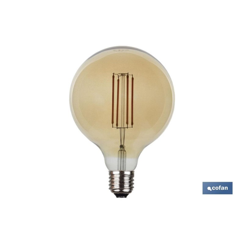 BOMBILLA LED GLOBO ORO E27 4W 280LM 2200K