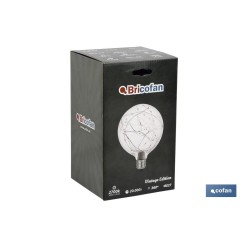 BOMBILLA LED GLOBO ESTRELLAS E27 1,2W 50LM 2700K