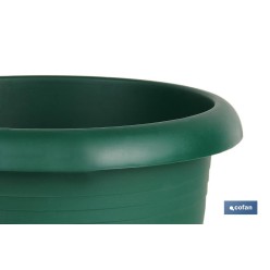 MACETA VERDE MODELO GARDENIA 35X28.8+ PLATO28 CM