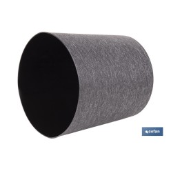 MACETA O MACETERO GAMA TEXTIL COLOR NEGRO PP Ø 195 X 201 MM 4,9 L VENTA UNITARIA