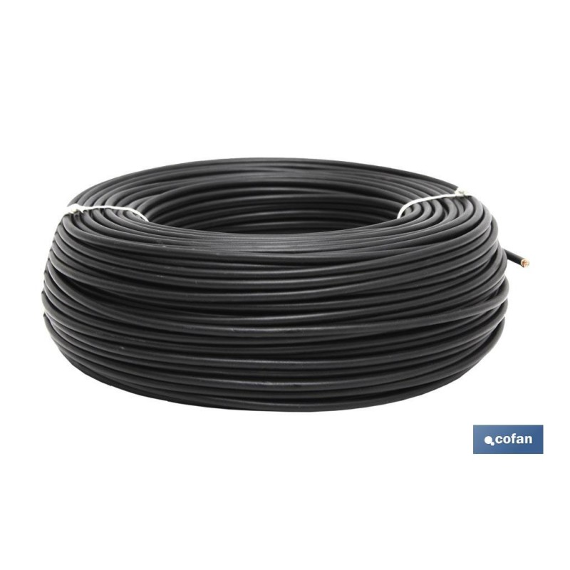 ROLLO CABLE H07V-K 1X1,5MM2 NEGRO (100M)