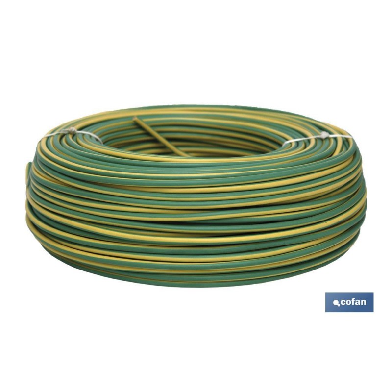 ROLLO CABLE H07V-K 1X1,5MM2 AMAR/VERDE (100M)