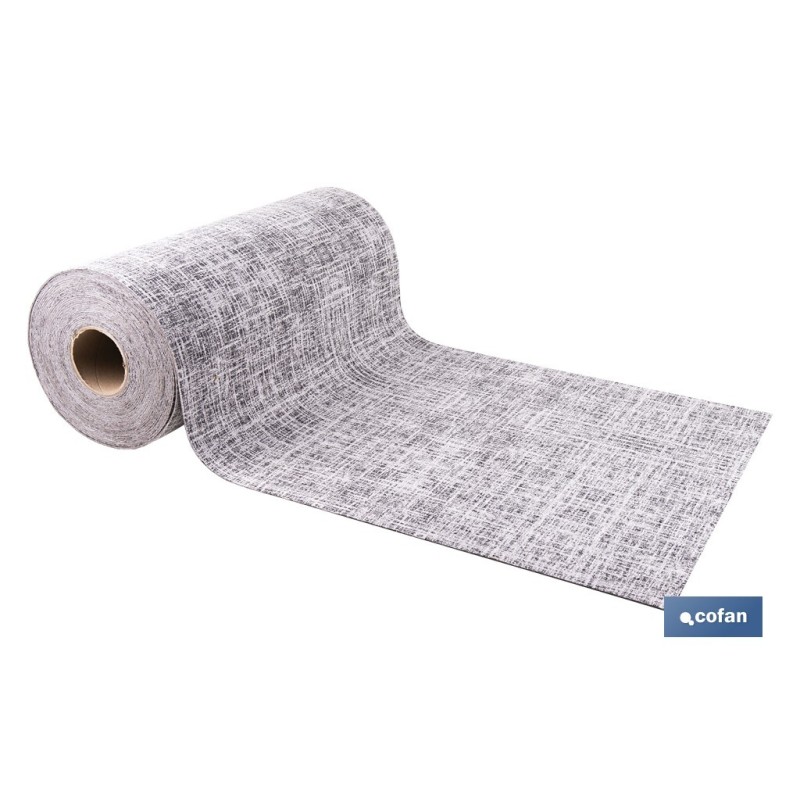 ROLLO DE ALFOMBRA JASPEADA GRIS MARENGO 50% ALGODÓN 50% POLIÉSTER 50 CM X 15 M