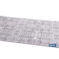 ROLLO DE ALFOMBRA JASPEADA GRIS MARENGO 50% ALGODÓN 50% POLIÉSTER 50 CM X 15 M