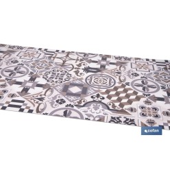 ROLLO DE ALFOMBRA VINILICA DISEÑO ARABESCO 84% VINILO 16% POLIESTER 52 X 20 M